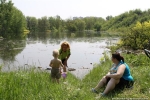 У центрі Донецька на пустирі розлилося величезне озеро