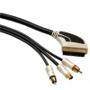 кабель Hama Scart -2 Cinch+ 1 S-Video gold connection 2.0 метра