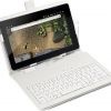 Чехол с клавиатурой для планшетов 10" дюймов (микро USB)  Белый