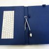 Чехол с клавиатурой для планшетов 10" дюймов (микро USB)  Синий
