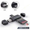 Картридер Easyidea OTG UB-C3N1-01 Black micro SD ,  SD кардридер USB OTG Micro USB